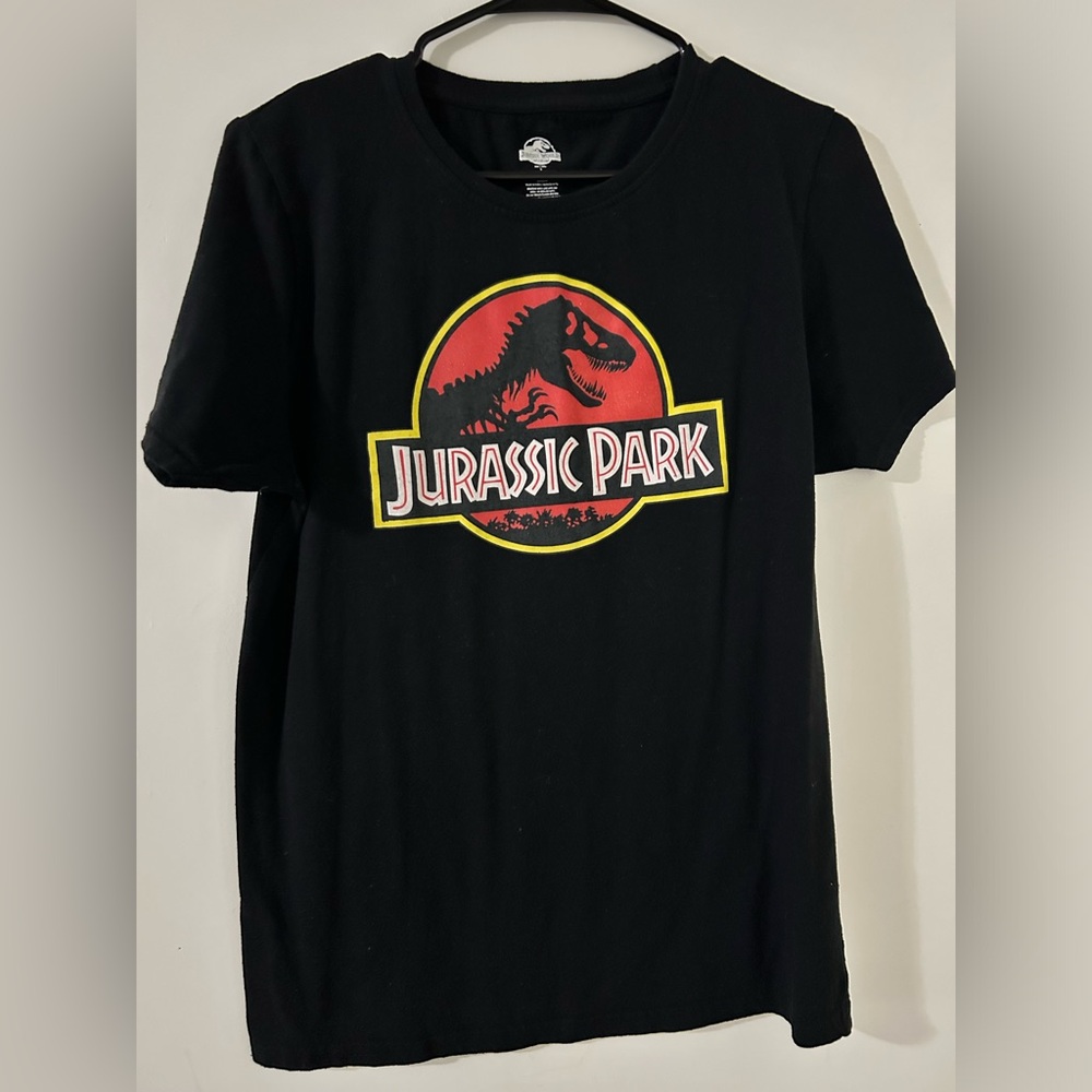 Jurassic Park Black Kids T-Shirt
